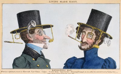 Living Made Easy - Revolving Hat, 1st January 1830 by English School